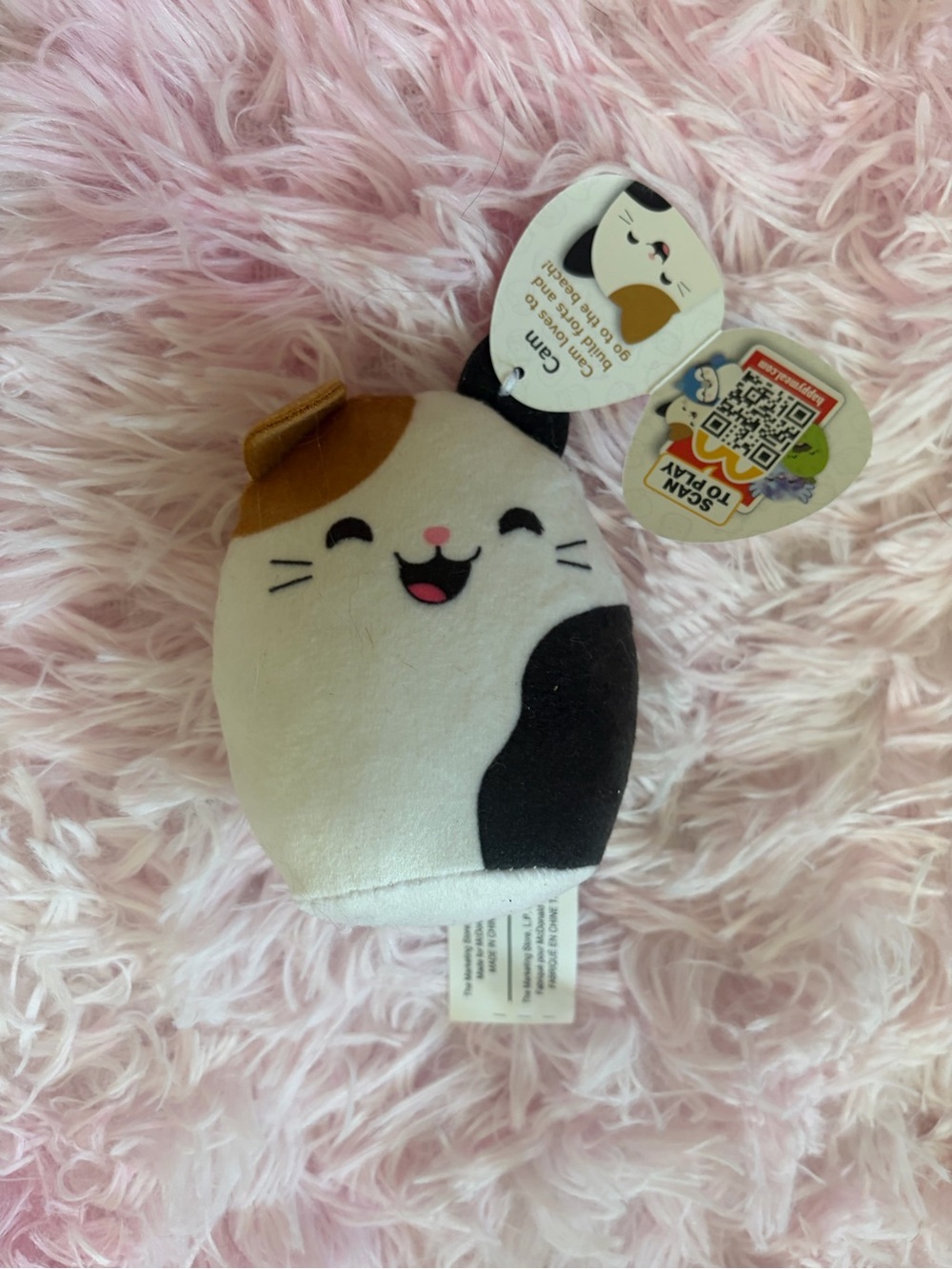 Squishmallow cam cat McDonald’s toy BNWT